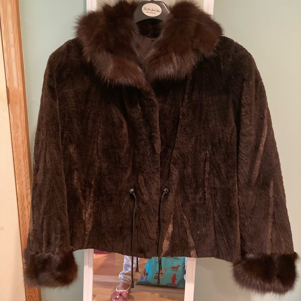 Sheared Beaver And Mink Jacket - image 1